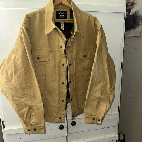 Vintage NWOT Walls Workwear Men's Blanket Lined Utility Jacket Sz 2XL Utility - Picture 1 of 9